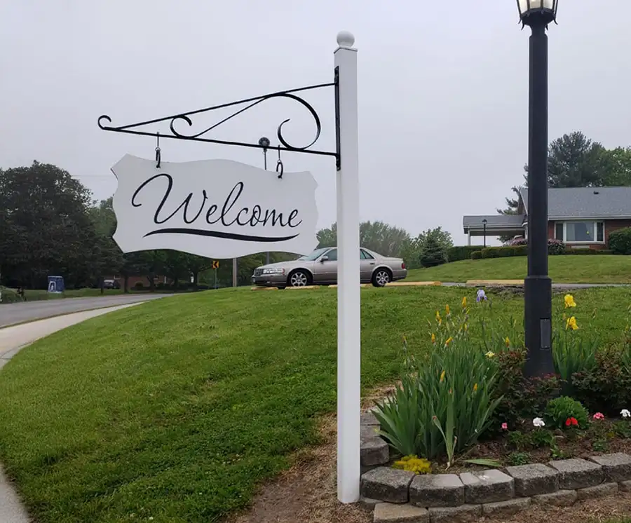 Illinois Presbyterian Home Communities - Fair Hills Residence welcome sign - Springfield IL