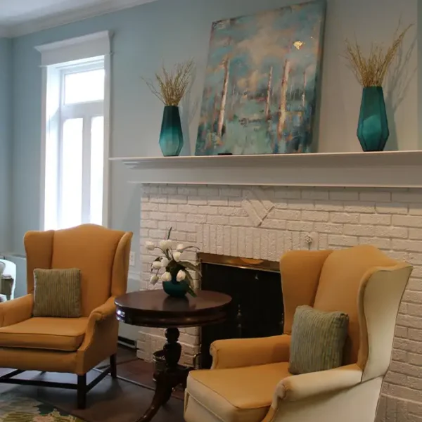 Illinois Presbyterian Home Communities - Fair Hills Residence, front parlor - Springfield IL