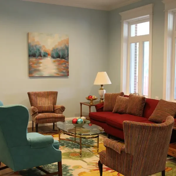 Illinois Presbyterian Home Communities - Fair Hills Residence, front parlor - Springfield IL