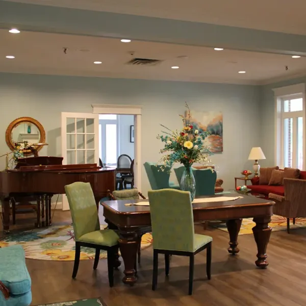 Illinois Presbyterian Home Communities - Fair Hills Residence, front parlor - Springfield IL
