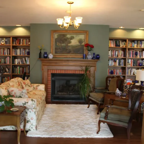 Illinois Presbyterian Home Communities - Fair Hills Apartments, front parlor, lobby - Springfield IL
