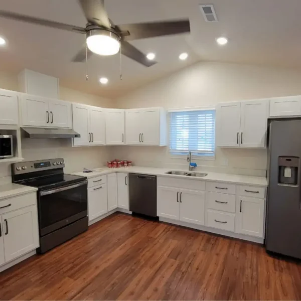 Illinois Presbyterian Home Communities - Fair Hills Tower, full kitchen with modern appliances - Springfield IL